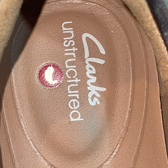 Clarks Un Maui Lace Pebble Metallic Leather size 6.5M - Picture 3 of 8